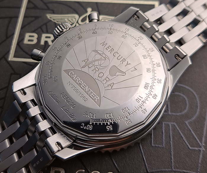 Breitling Cosmonaute 02 Limited Edition Mercury 7 Aurora Carpenter Ref. AB0210